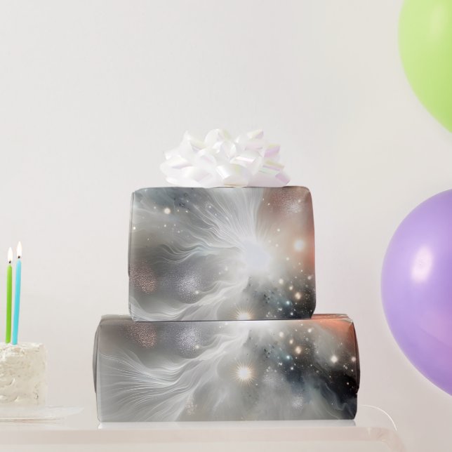 Abstract Celestial Nebula Wrapping Paper (Party Gifts)