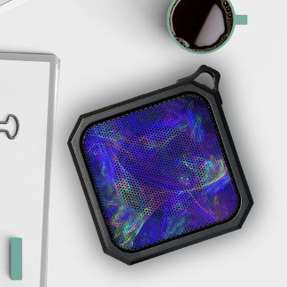Abstract Celestial Sky Swirls Vibrant Colours Blue Bluetooth Speaker