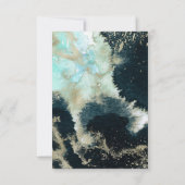 Abstract Celestial Watercolor Simple RSVP Card (Back)