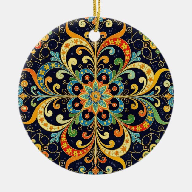 Abstract Ceramic Ornament (Front)
