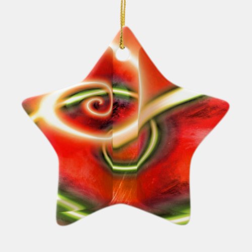 Abstract Ceramic Ornament