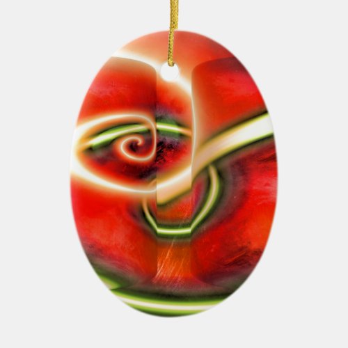 Abstract Ceramic Ornament