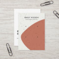 ABSTRACT CERAMIC RUST WAVE 2 STUD EARRING DISPLAY BUSINESS CARD | Zazzle