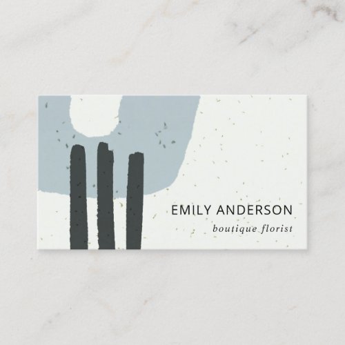 ABSTRACT CERAMIC TEXTURE MODERN GREY BLUE BUSINESS CARD