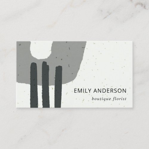 ABSTRACT CERAMIC TEXTURE MODERN GREY  WHITE BUSINESS CARD