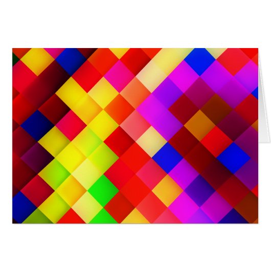 Abstract Ceramic Wall Tiles: Hyperactive Rainbow (Front Horizontal)