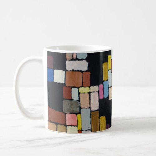 Abstract Chaos Geometric Irregular Grid Coffee Mug
