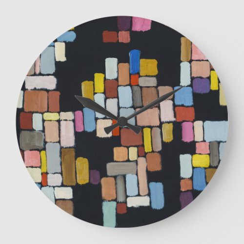 Abstract Chaos Geometric Irregular Grid Large Clock
