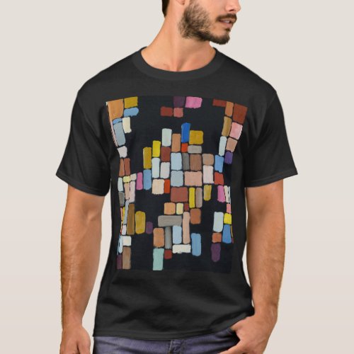 Abstract Chaos Geometric Irregular Grid T_Shirt