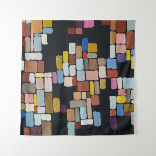 Abstract Chaos Geometric Irregular Grid Tapestry