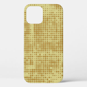Abstract chaotic halfton. Texture of dots. Futuris iPhone 12 Case
