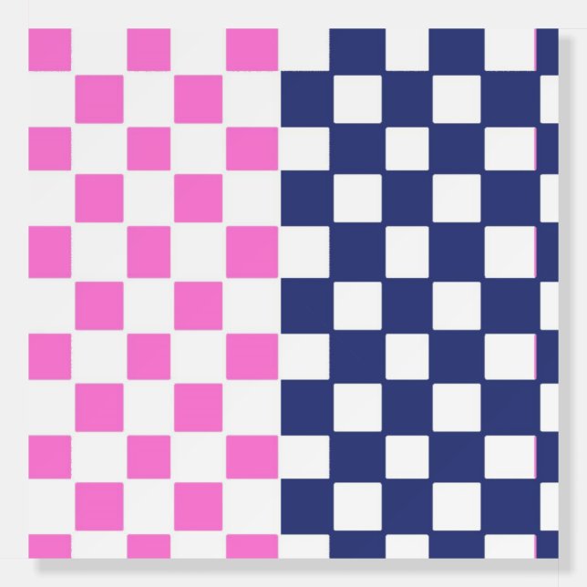 abstract checkerboard foam board (Front)