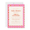 Abstract Checkered Art Pink Orange Baby Shower
