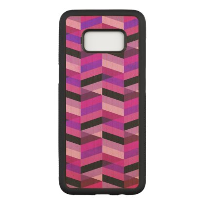 Abstract Chevron/Herringbone | Purples &amp; Violet Carved Samsung Galaxy S8 Case