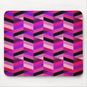 Abstract Chevron/Herringbone Purples & Violet Mouse Pad