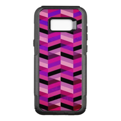 Abstract Chevron/Herringbone | Purples &amp; Violet OtterBox Commuter Samsung Galaxy S8+ Case