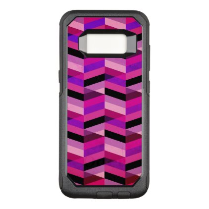Abstract Chevron/Herringbone | Purples &amp; Violet OtterBox Commuter Samsung Galaxy S8 Case