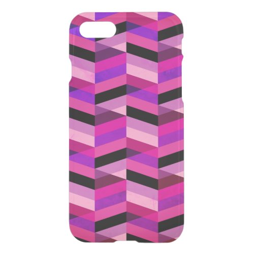 Abstract ChevronHerringbone  Purples  Violet iPhone SE87 Case