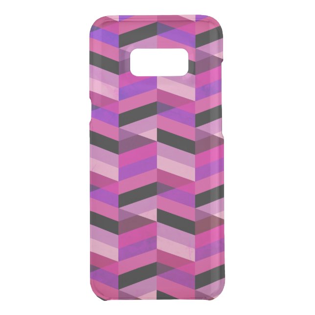 Abstract Chevron/Herringbone | Purples & Violet Uncommon Samsung Galaxy Case (Back)