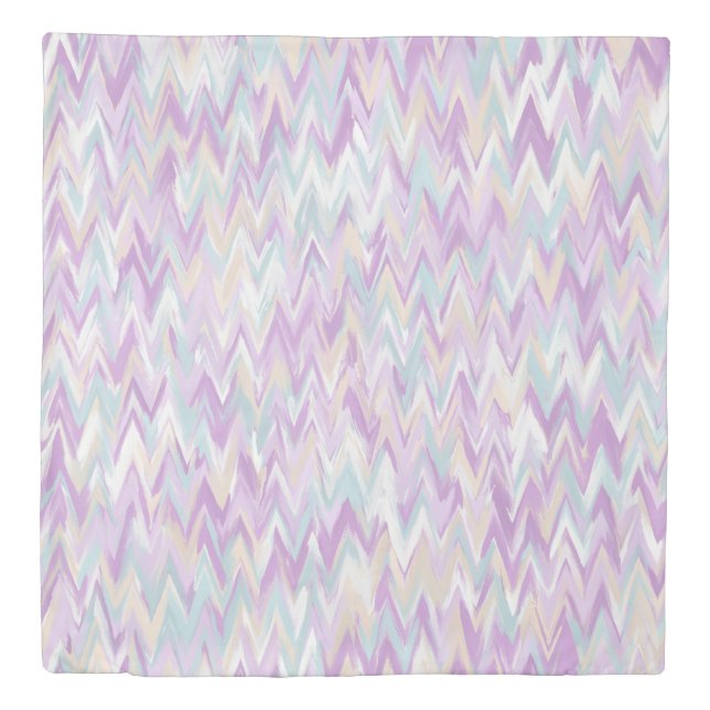 Abstract Chevrons Duvet Cover (Front)