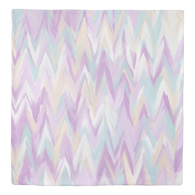 Abstract Chevrons Duvet Cover (Front)