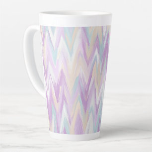 Abstract Chevrons Latte Mug