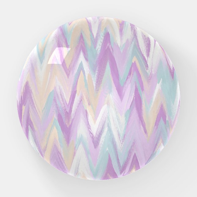 Abstract Chevrons Paperweight (Front)