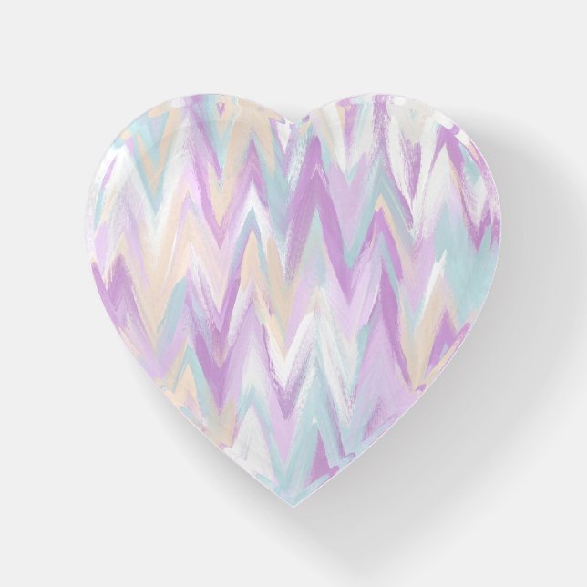 Abstract Chevrons Paperweight (Front)