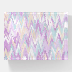 Abstract Chevrons Paperweight