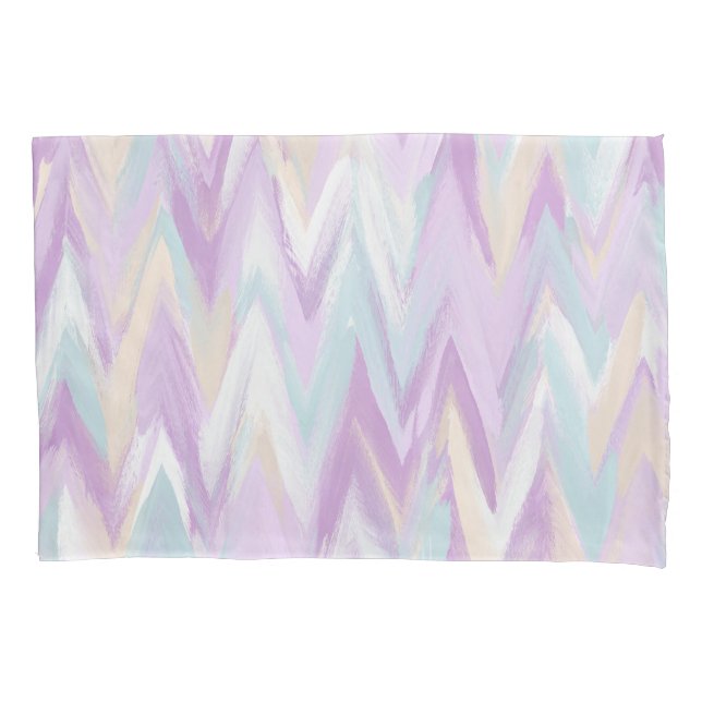 Abstract Chevrons Pillow Case (Front-Left)