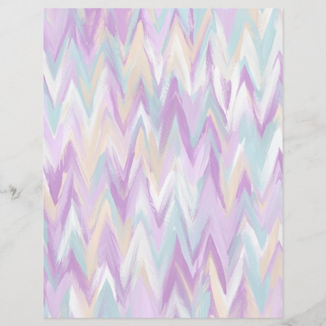 Abstract Chevrons Scrapbook Paper (Front)