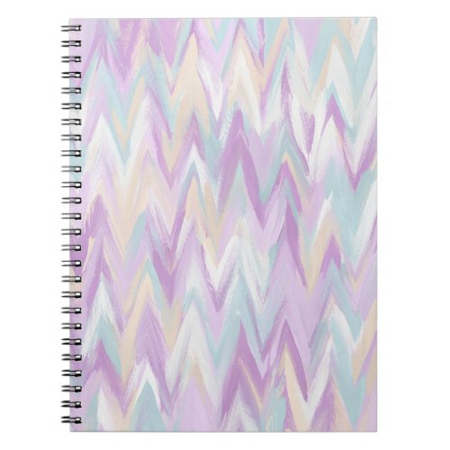 Abstract Chevrons Spiral Photo Notebook