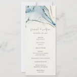 Abstract Chic Blue Gold Beachy Wedding Program<br><div class="desc">Abstract Watercolor Blue Gold Beachy Theme Collection.- it's an elegant script watercolor Illustration of abstract beach waves,  perfect for your abstract coastal beachy wedding & parties. It’s very easy to customize,  with your personal details. If you need any other matching product or customization,  kindly message via Zazzle.</div>