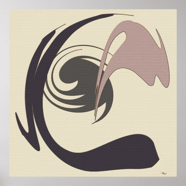Abstract Chic: Coffee Dream Poster (Front)