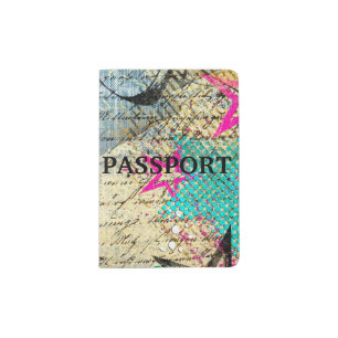 Abstract Chic Design Passport Holder