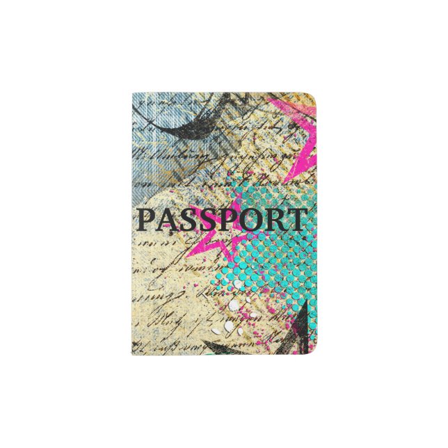 Abstract Chic Design Passport Holder (Front)