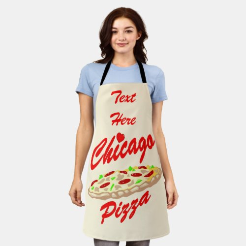 Abstract Chicago Design add text Apron