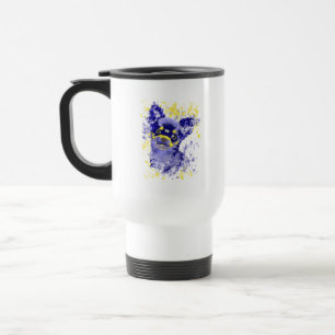 Abstract Chihuahua Travel Mug