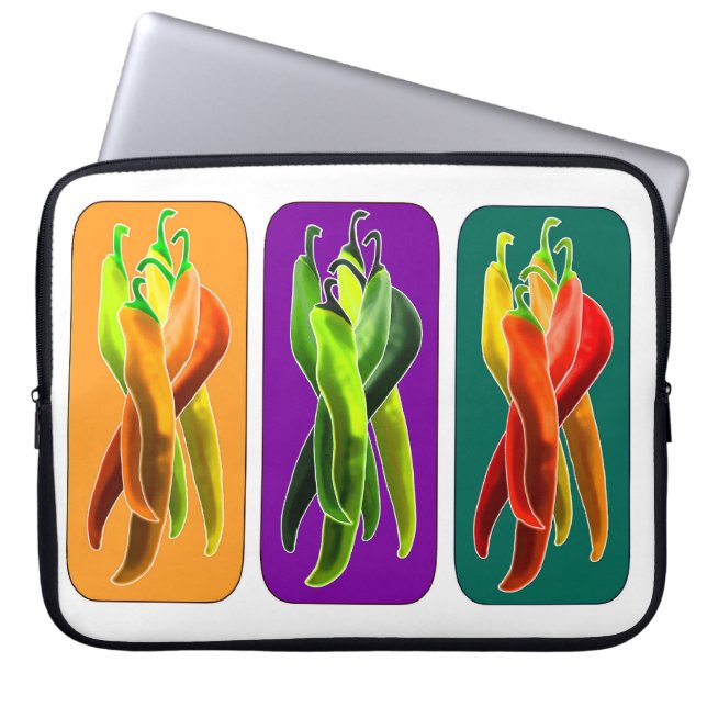 Abstract Chiles Laptop Sleeve (Front)