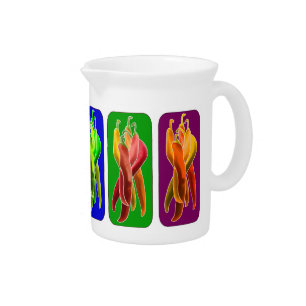 Abstract Chiles Pitcher