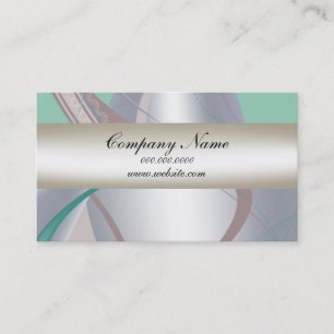 Abstract Chocolate Mint Business Card