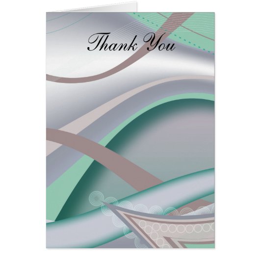 Abstract Chocolate  Mint Cards (Front)