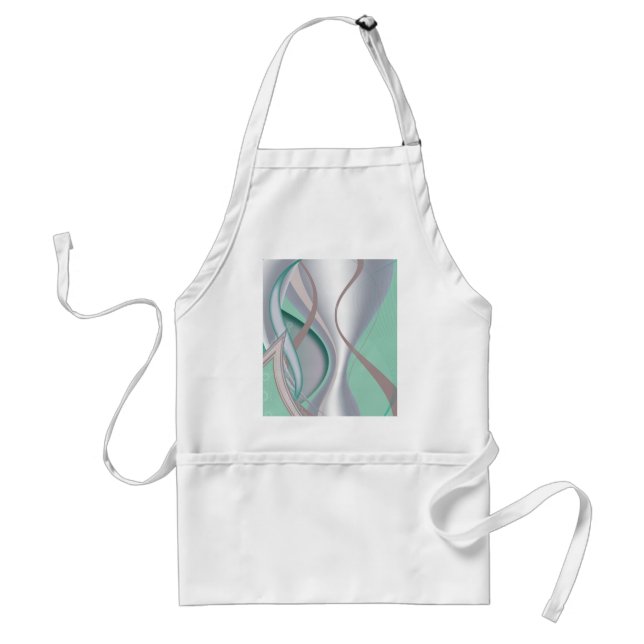 Abstract Chocolate Mint Tornado Adult Apron (Front)
