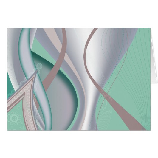 Abstract Chocolate Mint Tornado Cards (Front Horizontal)