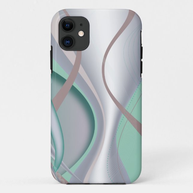 Abstract Chocolate Mint Tornado Case-Mate iPhone Case (Back)