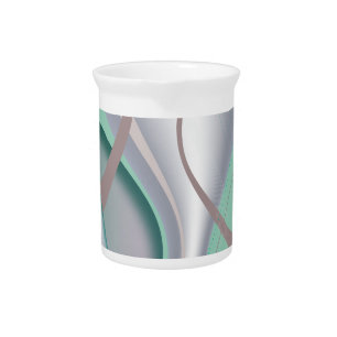 Abstract Chocolate Mint Tornado Drink Pitcher