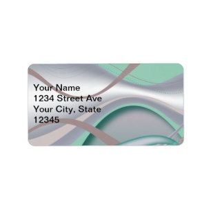 Abstract Chocolate Mint Tornado Label