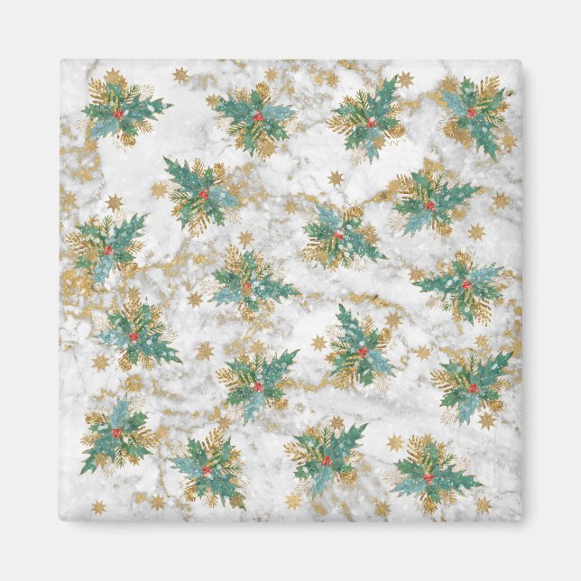 Abstract Christmas Art Magnet (Front)