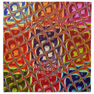 Abstract Christmas Colors Collection. Napkin