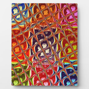 Abstract Christmas Colors Collection. Plaque